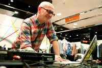 Graham Park DJing at the Ellesse Hacienda 25 years event at Harvey Nichols Manchester